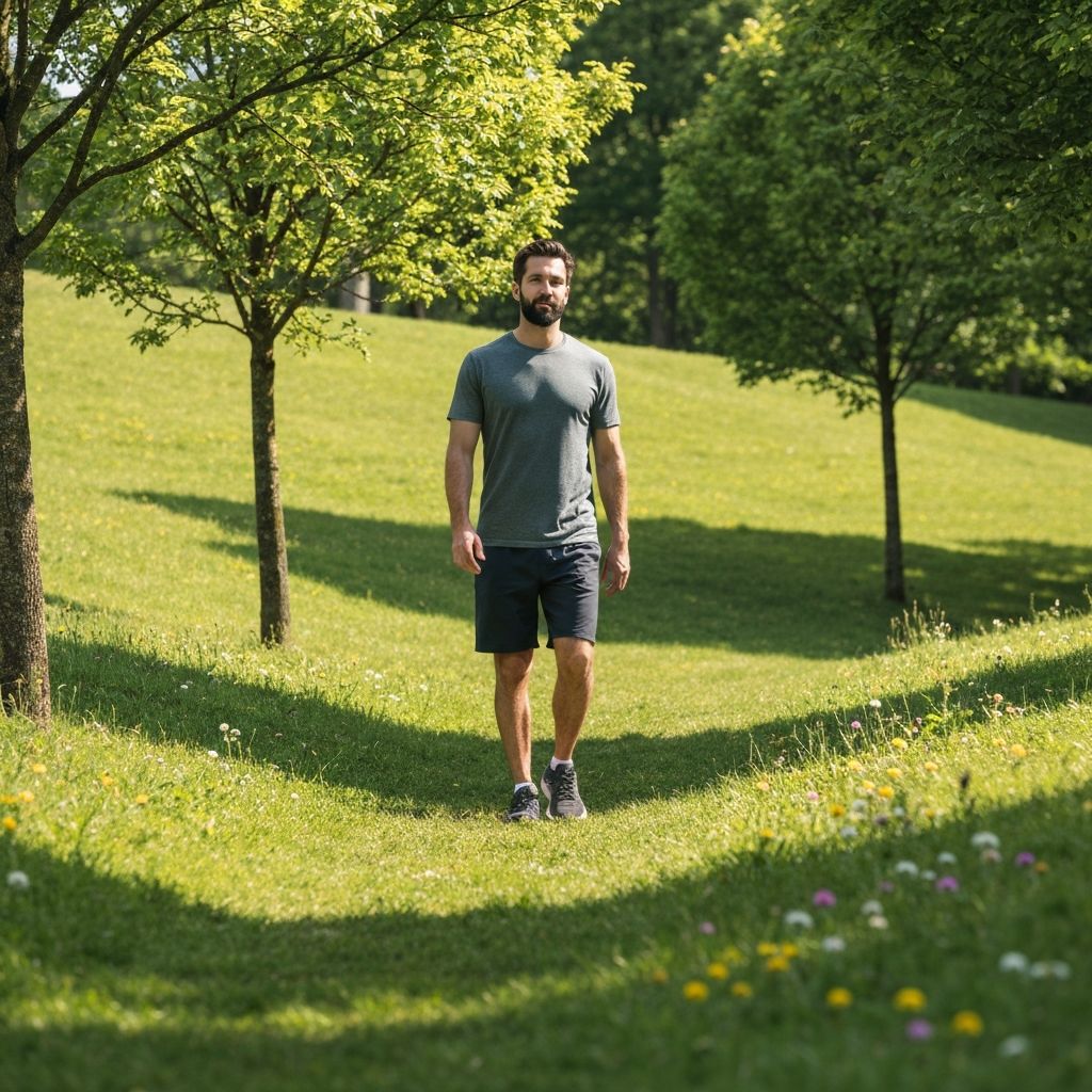 Man walking in nature